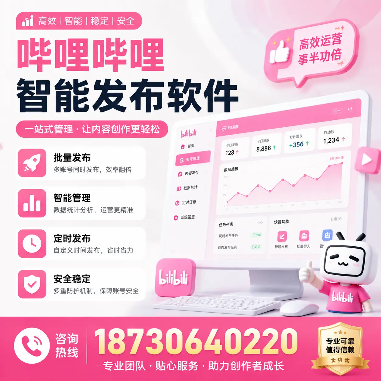 如何评估哔哩哔哩智能发布软件的ROI？福州 企业必读